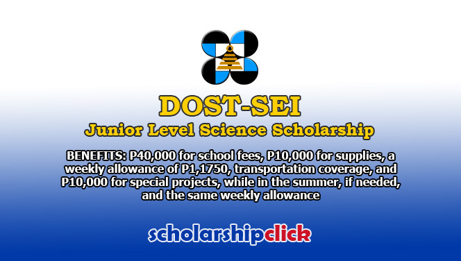 DOST-SEI Junior Level Science Scholarship JLSS